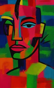 انعكاسات بالألوان، 2025 (أكريليك على قماش الكانفاس)