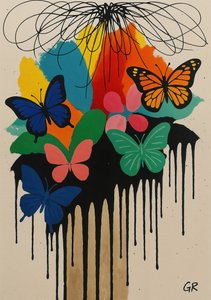 علامات نتمسك بها، 2025 (أكريليك على قماش الكانفاس)