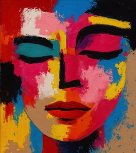 الترددات المتشابكة، 2025 (أكريليك على قماش الكانفاس)