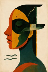 وزن الحاضر، 2025 (أكريليك على قماش الكانفاس)