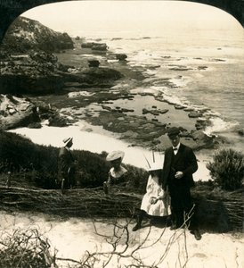 Low Tide at the Back Beach ، سورينتو ، فيكتوريا ، أستراليا ، c1909. بواسطة جورج روز