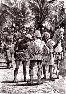 مستكشف البحيرات الكبرى في السودان. 1888 (نقش) بواسطة جورج رو