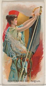 عيد الاستقلال ، بلجيكا ، النمسا ، من سلسلة Holidays N80 for Duke brand cigarett ... ، 1890. بواسطة جورج س.هاريس وأولاده