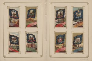 أعلام جميع الأمم والولايات المتحدة الأمريكية - الصفحات 31 und 32 ، 1887 بواسطة جورج س وأولاده هاريس