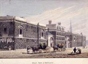 سجن نيوجيت ، أولد بيلي ، لندن ، c1815 بواسطة جورج شيبرد