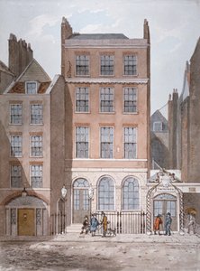 Snow's Banking House and Twining's Tea التجار ، ستراند ، وستمنستر ، لندن ، c1810 بواسطة جورج شيبرد