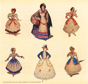 تصميمات أصلية لـ HMS Pinafore بواسطة جورج شيرينغهام