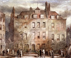 شريفز كورت ، ريد ليون سكوير ، هولبورن ، لندن ، c1828 بواسطة جورج سيدني شيبرد