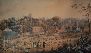 الحدائق في Battlesden House Bedfordshire بواسطة جورج سيدني شيبرد