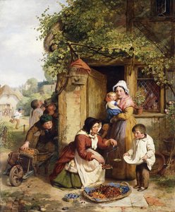 بائع الكرز ، 1856 بواسطة جورج سميث