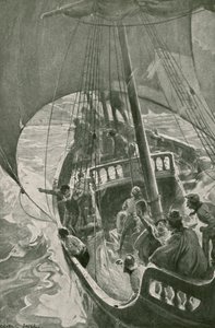 Bartolomeu Diaz Rounds the Southernmost Point of Africa (litho) بواسطة جورج صوبر