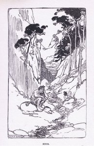 Sinis ، من The Heroes نشره جورج ألين وأونوين 1929 (لون ليثو) بواسطة جورج صوبر