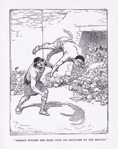 نصبه البحر مباشرة على كتفه على الأرض ، من الأبطال الذي نشره جورج ألين وأونوين 1929 بواسطة جورج صوبر