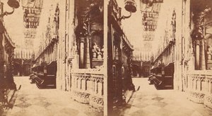 مجموعة من 5 مناظر مجسمة لدير وستمنستر ، لندن ، إنجلترا ، 1850-1910. بواسطة جورج دبليو جريفيث