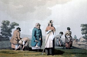 Lowkers - النساء اللواتي يزيلن الأعشاب الضارة ، 1814 بواسطة جورج ووكر من Seacroft