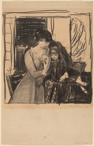 آن ووالدتها ، 1917. بواسطة جورج ويسلي بيلوز