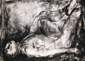 رجل على ظهره ، عاري ، ج .1616 بواسطة جورج ويسلي بيلوز
