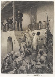 وفاة الجنرال جوردون على يد أتباع المهدية في 26 يناير 1885 بواسطة جورج وليام جوي