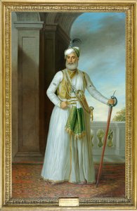 محمد علي خان ، نواب الكارناتيك ، حوالي 1774 (زيت على قماش)