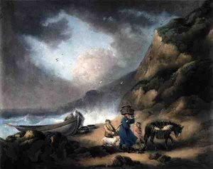 صيادون ، نقش جيمس وارد (1769-1859) ، حانة. بواسطة JR Smith ، 1793 (نقش mezzotint) (زوج من 125518) بواسطة جورج بعد مورلاند