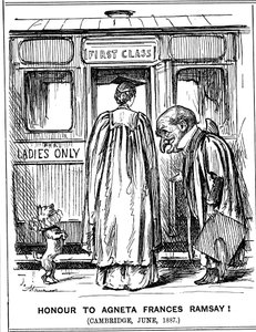 تكريم Agneta Frances Ramsay! كامبريدج ، يونيو 1887