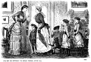 ليس من الصعب التحدث باللغة الفرنسية ، بعد كل شيء ، 1882 1891. بواسطة جورج دو مورير