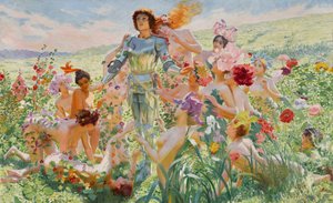 فارس الزهور 1894. بواسطة جورج انطوان روشغروس