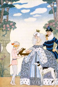إنجلترا الإليزابيثية ، من "فن العطور" ، حانة. 1912 (طباعة pochoir) بواسطة جورج حلاق