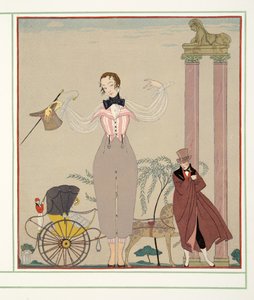 Mademoiselle de Maupin، من حانة Personages de Comedie. 1922 (طباعة الاستنسل) بواسطة جورج حلاق