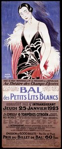 ملصق "" Au Theatre des Champs-Elysees - Le bal des petits lits blanc ينظمه l