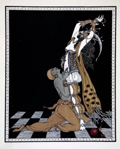 شهرزاد ، من سلسلة "تصاميم على رقصات فاسلاف نيجينسكي" (1889-1950). جورج باربييه (1882-1932) ، طباعة بوشوار بواسطة جورج حلاق