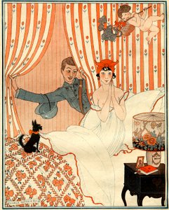 العودة غير المخطط لها ... أو المنبه - رسم توضيحي من La Vie Parisienne بواسطة جورج حلاق