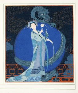 Turandot Princess of China ، من Personages de Comedie ، حانة. 1922 (طباعة استنسل) بواسطة جورج حلاق