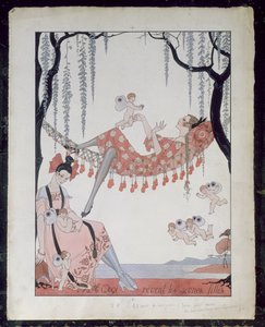 بماذا تحلم الشابات؟ 1918 (قلم وحبر وألوان مائية على ورق) بواسطة جورج حلاق