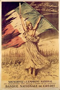 ملصق الحرب العالمية الأولى الفرنسي يشجع على شراء سندات الحرب ، 1917