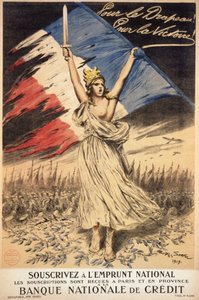 ملصق للاشتراك في القرض الوطني: "" للعلم ، للنصر "" - مريض. بقلم جورج بيرتين سكوت (1873-1942) عن طريق سكوت دي بلانيول بواسطة جورج بيرتين سكوت