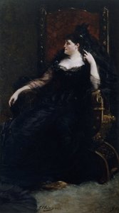 صورة لمغنية الأوبرا غابرييل كراوس 1842-1906 ، 1883. بواسطة جورج كليرين