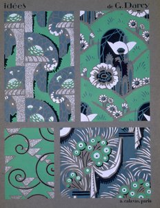 تصميم ورق الحائط من "Idees" c1925. بواسطة جورج دارسي