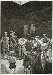 La Morgue - توضيح من Han d&39;Islande ، القرن التاسع عشر (نقش وزن الجسم) بواسطة جورج ماري روشجروس