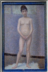 Face-setter Painting by Georges Seurat (1859-1891) بواسطة جورج بيير سورات