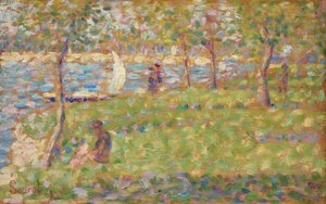 دراسة لـ La Grande Jatte ، 18841885. بواسطة جورج بيير سورات