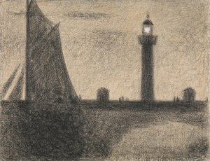 المنارة في هونفلور ، 1886. بواسطة جورج بيير سورات
