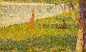 النساء على ضفة النهر ، دراسة لـ La Grande Jatte ، c.1885-86 بواسطة جورج سورات