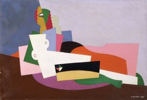 مستلق عاري ، 1923