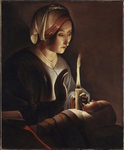 القديسة آن مع الطفل المسيح ، 1645 - 1650 بواسطة جورج دي لا تور