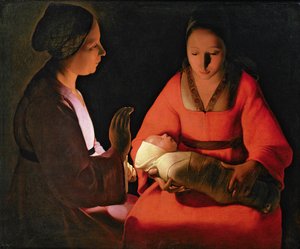 المولود الجديد ، أواخر أربعينيات القرن السادس عشر (زيت على قماش) بواسطة جورج دي لا تور