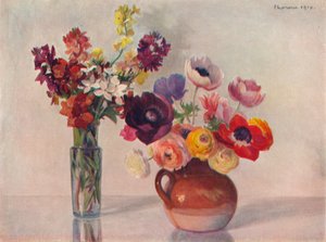 شقائق النعمان و الزهور ، c1909 بواسطة جيرارد شاون