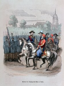 "مراجعة عسكرية مع إبراهيم باشا ، شامب دي مارس ، باريس" ، 1846 1847 بواسطة جيرارد كوربياو