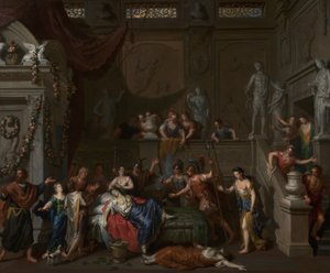 وفاة كليوباترا ، 1700-10 (زيت على قماش) بواسطة جيرارد هويت