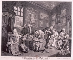 الزواج على طريقة '، 1745 ، اللوحة الأولى